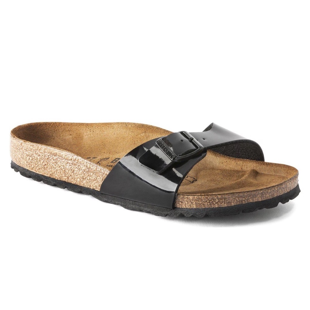 BIRKENSTOCK MADRID BLACK SANDALS WOMEN’S SIZE 9 MEN’S SIZE 7
